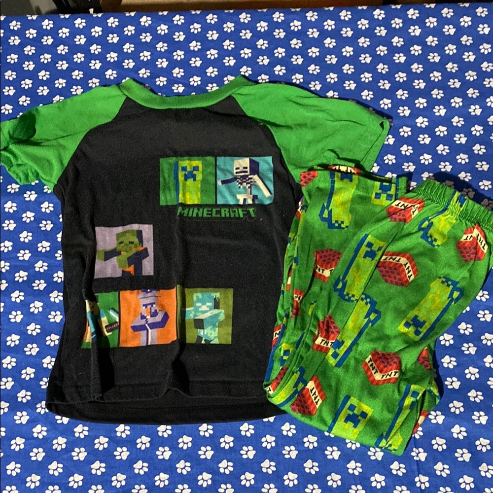 Kids Pajama Set - Green and Black